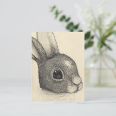 Kaninchenaugen Feiertagspostkarte (Stehend Vorderseite)