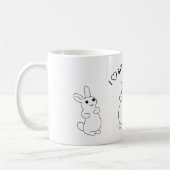 Kaninchenbewusstseinswoche Kaffeetasse (Links)