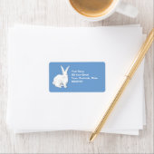 Kaninchenblaues Adressetikett (Insitu)