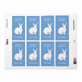 Kaninchenblaues Buchzeichen (Vorne)