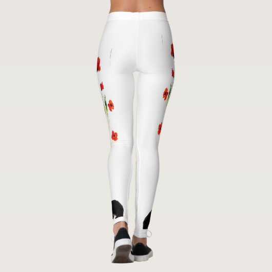 Kaninchenblume Leggings (Rückseite)