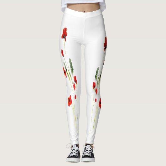 Kaninchenblume Leggings (Vorderseite)