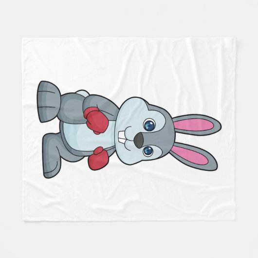 Kaninchenboxen Boxer Boxhandschuhe Fleecedecke (Vorderseite (Horizontal))