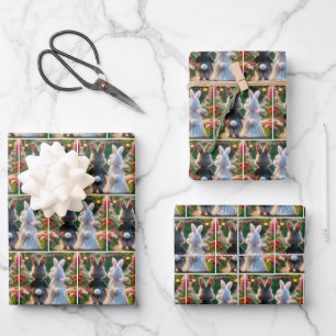 Kaninchenbrücke und -räude geschenkpapier set