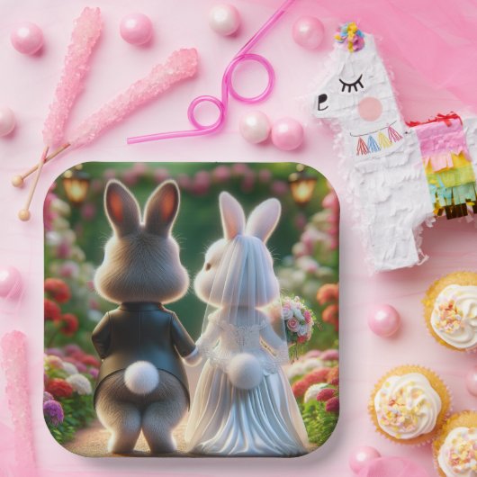 Kaninchenbrücke und -räude pappteller (Party)