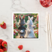 Kaninchenbrücke und -räude serviette (Beispiel)