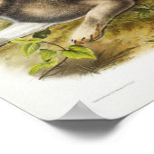 Kaninchendarstellung Poster (Ecke)