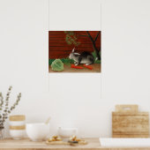 Kaninchendarstellung Poster (Küche)