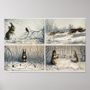 Kaninchendarstellung Poster