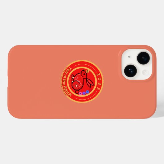 Kaninchendesign 2023 Case-Mate iPhone hülle (Rückseite (Horizontal))