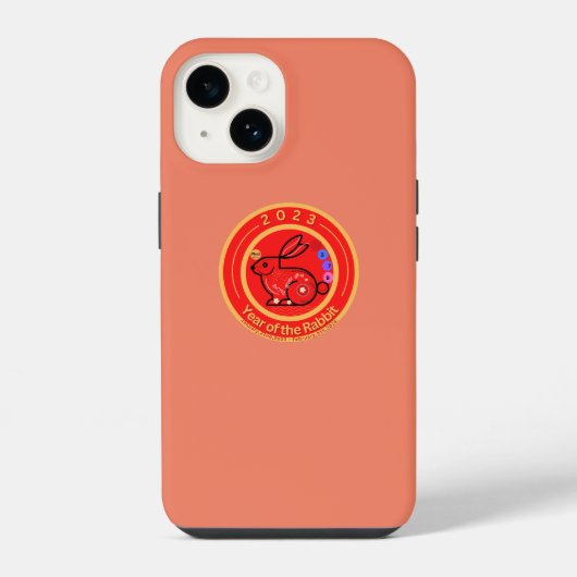 Kaninchendesign 2023 iPhone hülle (Rückseite)
