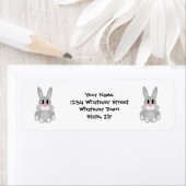 Kaninchendesign-Rücksendeadresse (Insitu)