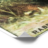 Kaninchendruck Poster (Ecke)