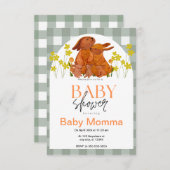 Kaninchendusche Einladung (Vorne/Hinten)