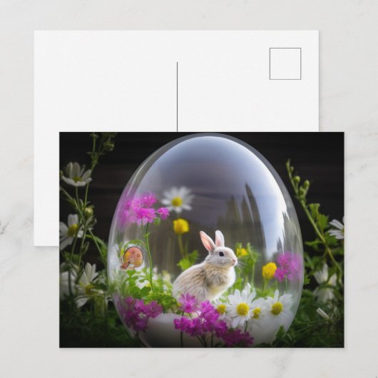 Kanincheneier Postkarte (Vorne/Hinten)