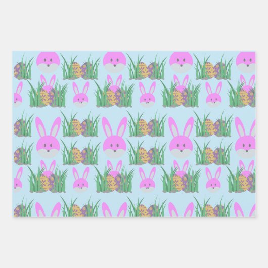 Kanincheneier Spaß Geschenkpapier Set (Vorderseite 3)