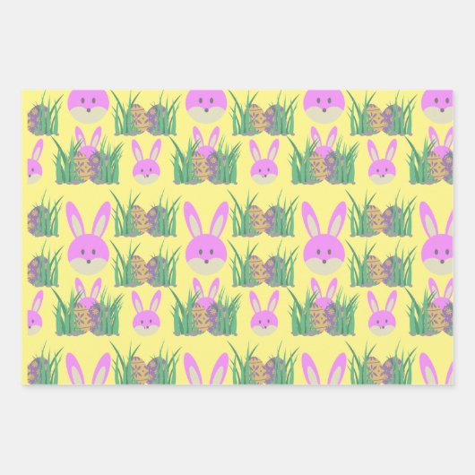 Kanincheneier Spaß Geschenkpapier Set (Vorderseite 2)