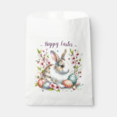 Kanincheneier und Blume im Osterwasser - Geschenktütchen (Vorderseite)