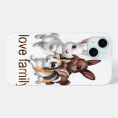 Kaninchenfamilie Case-Mate iPhone hülle (Rückseite (Horizontal))