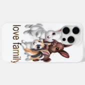 Kaninchenfamilie Case-Mate iPhone Hülle (Rückseite (Horizontal))