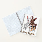 Kaninchenfamilie notizblock (Innenseite)