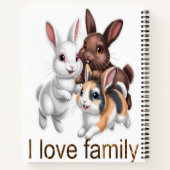 Kaninchenfamilie notizblock (Rückseite)