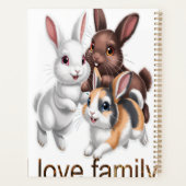 Kaninchenfamilie  planer (Rückseite)