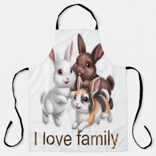 Kaninchenfamilie schürze