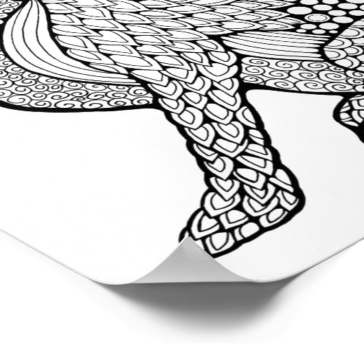 Kaninchenfarben Poster (Ecke)