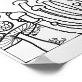 Kaninchenfarben-Poster 16" x24" Poster (Ecke)