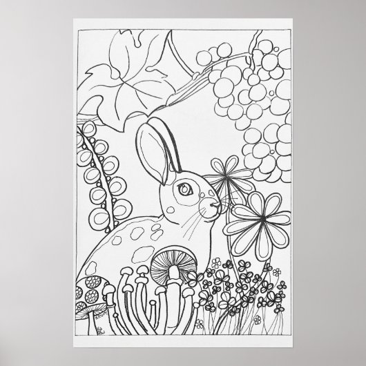 Kaninchenfarben-Poster 16" x24" Poster (Vorne)