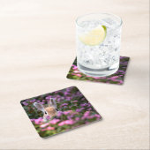 Kaninchenfarm Rechteckiger Pappuntersetzer (Vor Ort)