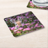 Kaninchenfarm Rechteckiger Pappuntersetzer (angewinkelt)