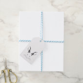 Kaninchenfass-Silhouette Geschenkanhänger (Mit Garn)