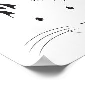 Kaninchenfass-Silhouette Poster (Ecke)