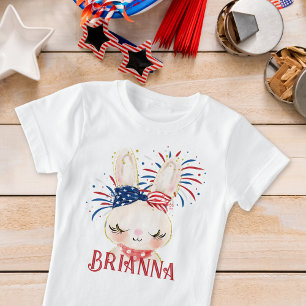 Kaninchenflagge Haargummi und Feuerwerkskörper Per T-Shirt