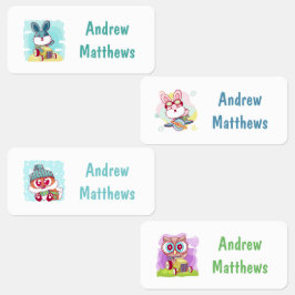 Kaninchenfocken - Eigener Personalisierter Name Etiketten