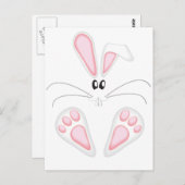 Kaninchenfuß Postkarte (Vorne/Hinten)