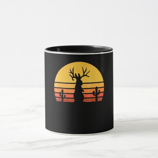 Kaninchengeschenk| Achtzig Jackalope Cryptid Rabbi Tasse (Zentrum)