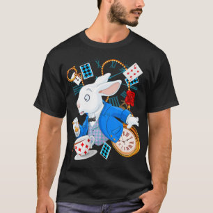 Kaninchengeschenk  Alice im Wunderland — Weißes T-Shirt