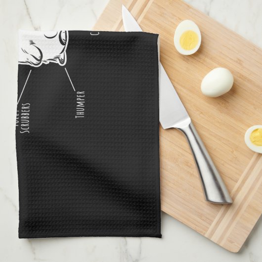 Kaninchengeschenk|Anatomie der Liebe der Niedliche Geschirrtuch (Viertel Falte)