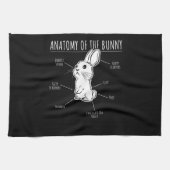 Kaninchengeschenk|Anatomie der Liebe der Niedliche Geschirrtuch (Horizontal)