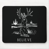 Kaninchengeschenk| Glaube Jackalope Mousepad (Vorne)