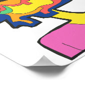 Kaninchengesicht Poster (Ecke)