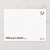 Kaninchenhaar (geschmeidiges Hündhaar) Postkarte (Rückseite)