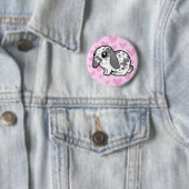 Kaninchenhaar (glatte Liebe des Diskettenhaars) Button (Beispiel)