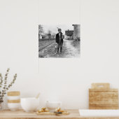 Kaninchenjagd, 1908. Vintages Foto Poster (Küche)