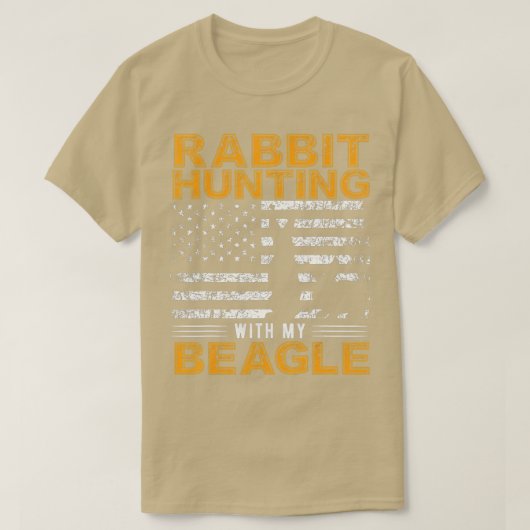 Kaninchenjagd HundBeagle Jäger Jagdhunde Beagle T-Shirt (Design vorne)