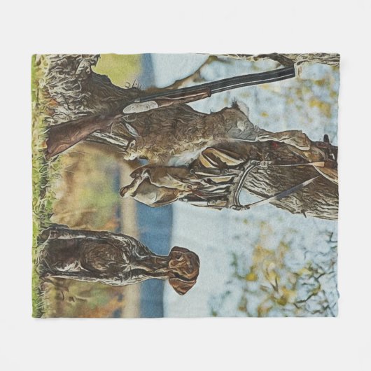 Kaninchenjagd mit dem APS Fleecedecke (Vorderseite (Horizontal))