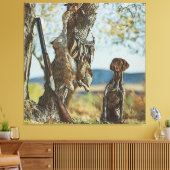 Kaninchenjagd mit dem APS Leinwanddruck (Insitu (Wohnzimmer))